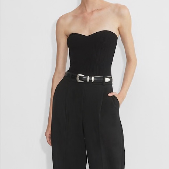 Aritzia Tops - Babaton by Aritzia NWT Sculpt Knit Sweetheart Tube Top - black ribbed XS